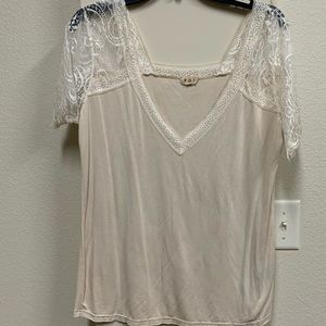 Tshirt with Lacey top
